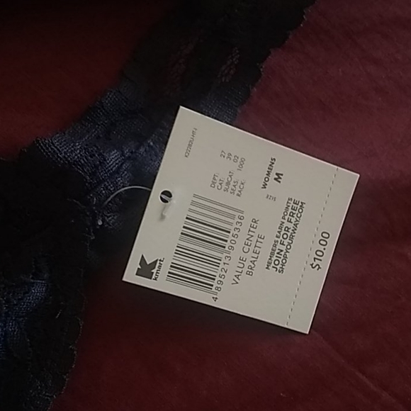 NWT Navy Lace Bralette, Sz M - Picture 2 of 2